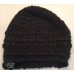 Swak Shop Beanie Cap Crocheted Gray Winter Hat Open Knit Stretch  eb-99318488